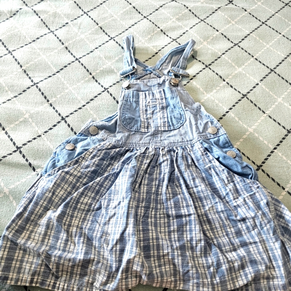 Jet Set denim/plaid skirtall 5